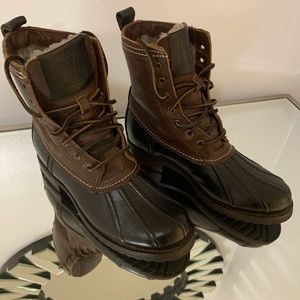 Frye Veronica Winter Duck Leather Boots Size 6
